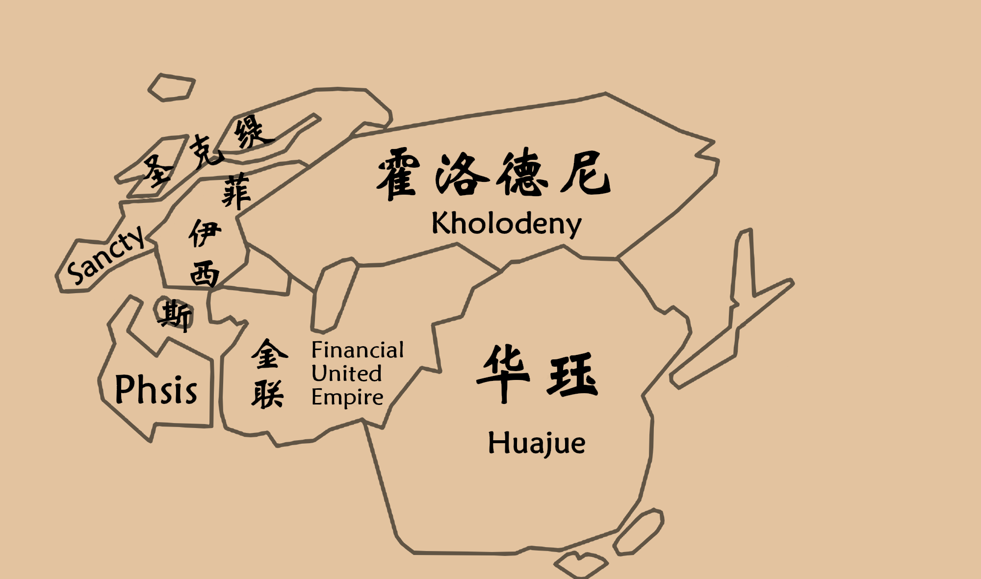 沃洲地图